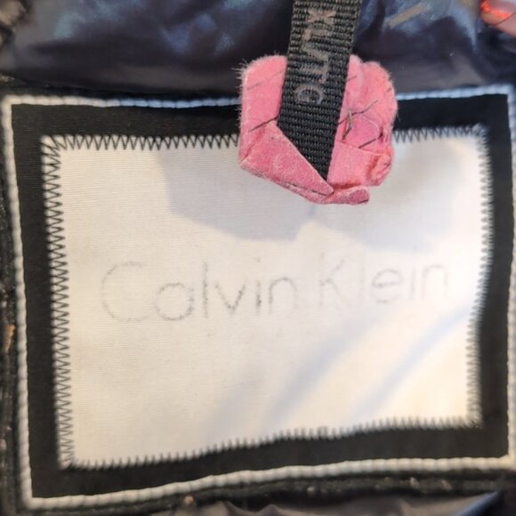 Calvin Klein Goose Down Winter Parka Coat CK Performance Mid Length Insulated XL - Picture 14 of 16